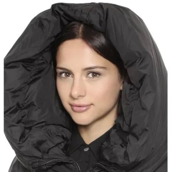 ADD Women's Icon 10 Coat Down Quilted Thigh Length Black Size 2 US 40 IT - Picture 2 of 11